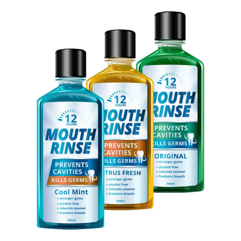 Heart Rate, Mouth Rinse, Oral Wound Cleanser/Debriding Agent, Alcohol Free, Sparkling Clean Mint, 8 fl oz (237 ml)